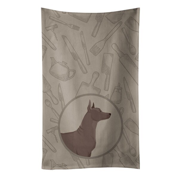 Carolines Treasures Mexican Hairless Dog Xolo in the Kitchen Kitchen Towel - CK2217KTWL
