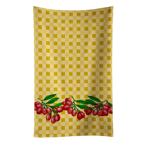 Carolines Treasures Gojis on Basketweave Kitchen Towel - BB7169KTWL