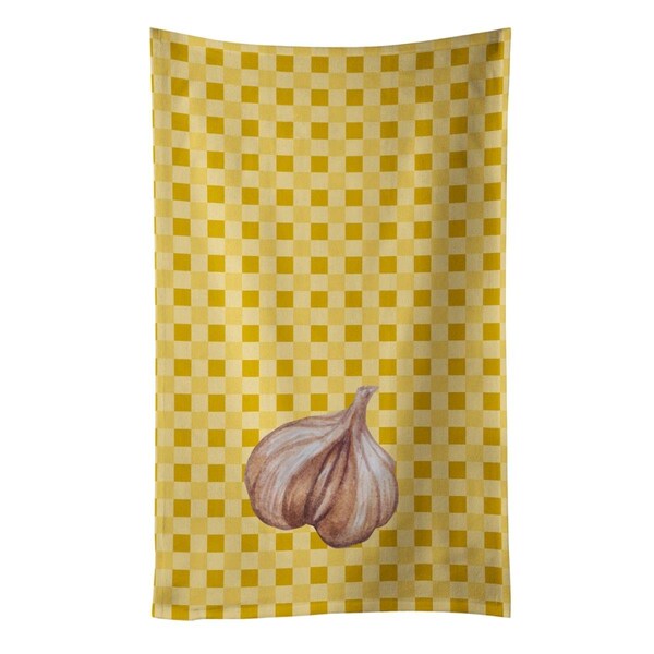 Carolines Treasures Garlic on Basketweave Kitchen Towel - BB7202KTWL