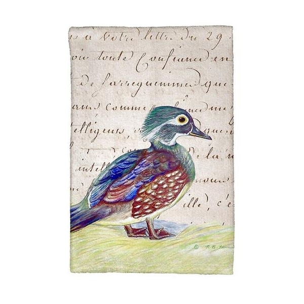 Betsy Drake Betsy Drake KT149B Female Wood Duck Kitchen Towel - KT149B