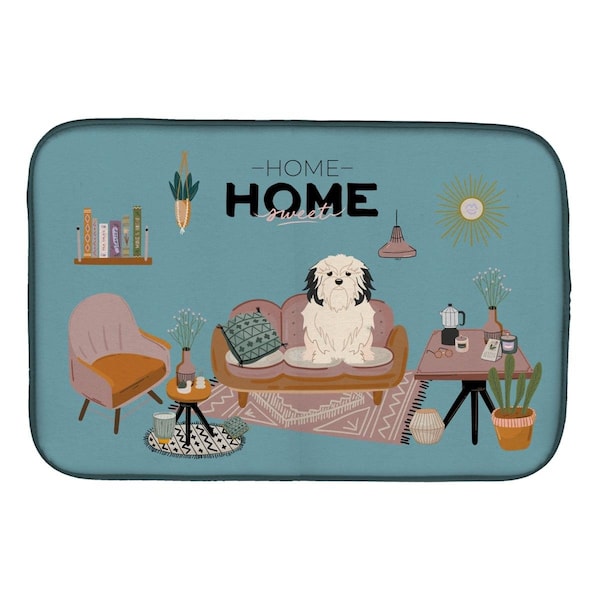 Carolines Treasures 14 x 21 in. Lowchen Sweet Home Dish Drying Mat - CK7864DDM