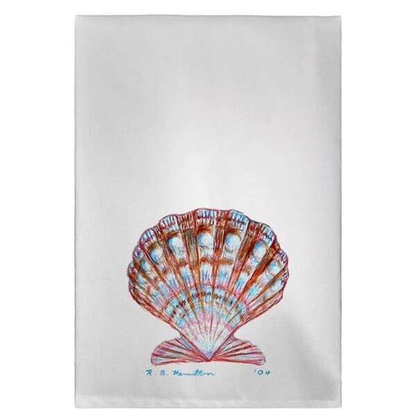 Betsy Drake Betsy Drake GT112 Scallop Shell Guest Towel - GT112