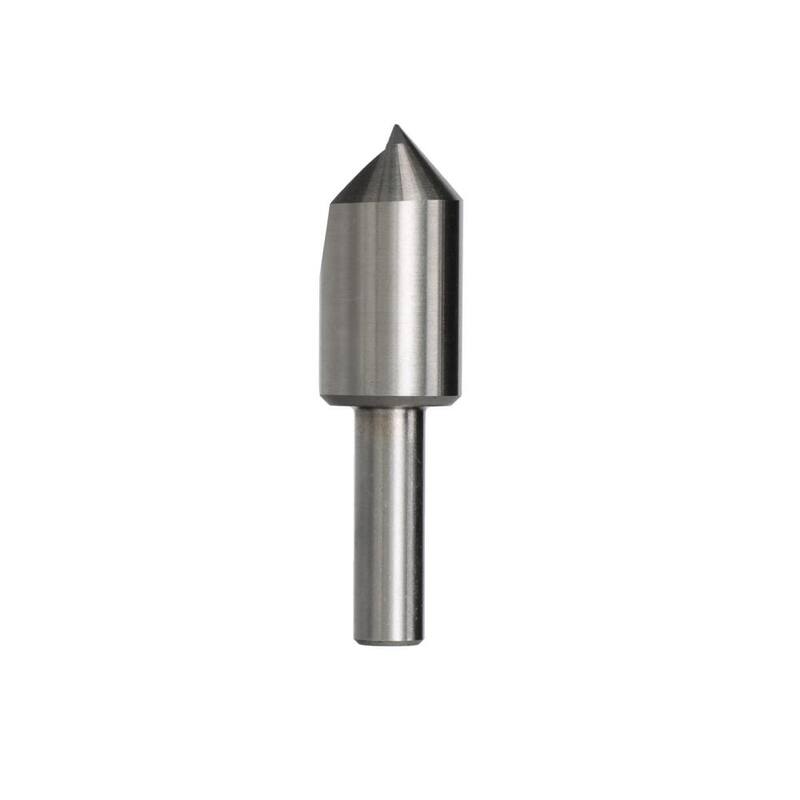 Broca escariadora de acero de alta velocidad de 60 grados con una sola flauta de Drill America 1-1/4 pulgadas - DEWSFC1-1/4-60