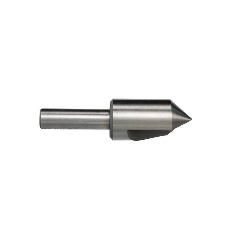 Broca escariadora de acero de alta velocidad de 60 grados con una sola flauta de Drill America 1-1/4 pulgadas - DEWSFC1-1/4-60