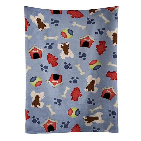 Carolines Treasures Dog House Collection Chinese Crested Cream Kitchen Towel - BB2726KTWL