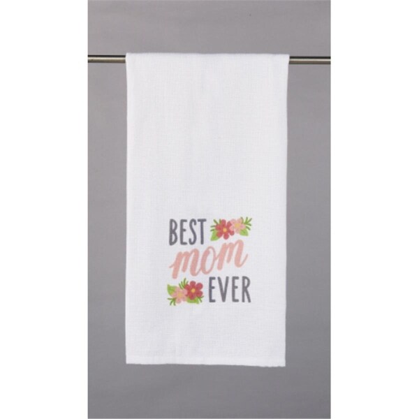 Tarifa 18 x 25 in. Best Mom Ever Kitchen Towel, 4PK - TA3685875