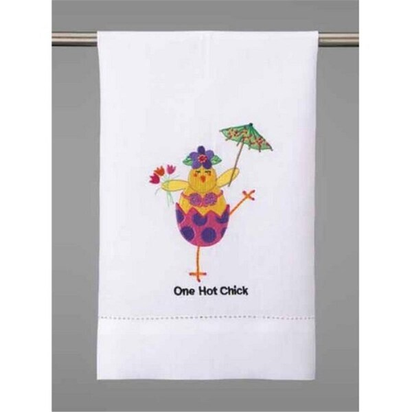 Tarifa 14 x 22 in. One Hot Chick GT 1 Design Kitchen Towel - TA3686244