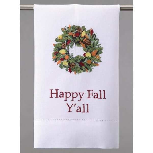Peking Handicraft 14 x 22 in. Happy Fall Yall GT 1 Design Kitchen Towel, 8PK - 04TA1683WC
