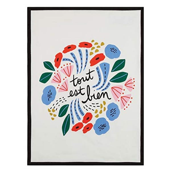 Tarifa 18 x 25 in. Tout Est Bien Kitchen Towel, Multi Color, 4PK - TA3691739