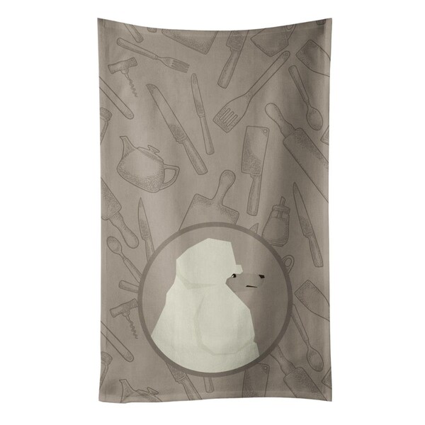 Carolines Treasures Poodle in the Kitchen Kitchen Towel - CK2203KTWL