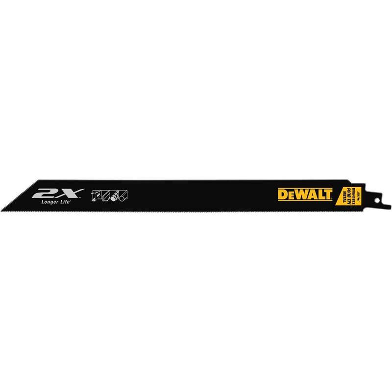 DEWALT Hoja de corte de metal premium de 12 pulgadas 2x (paquete de 5) - DWA41812