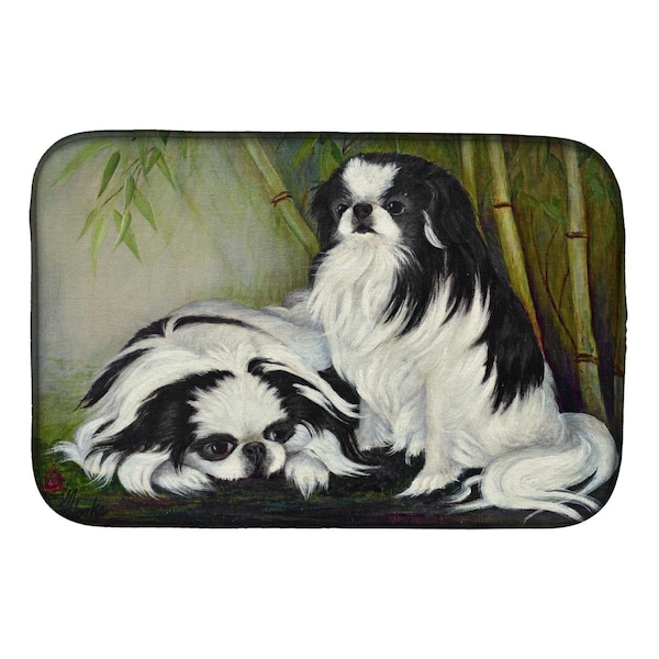 Carolines Treasures Japanese Chin Bamboo Garden Dish Drying Mat - MH1044DDM