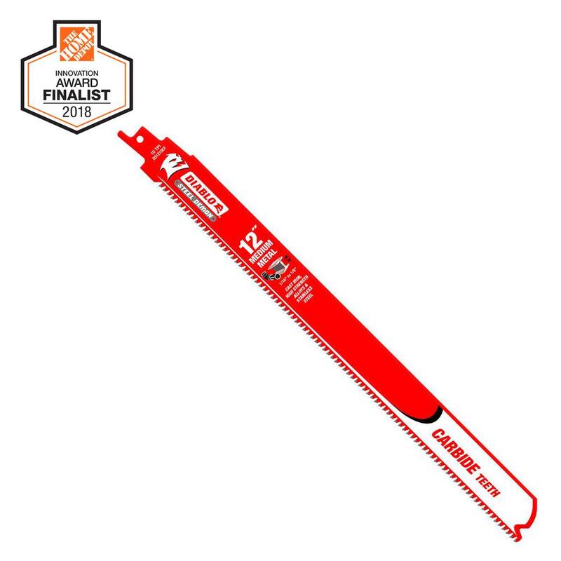 DIABLO 12 pulgadas 10 TPI Steel Demon Dientes de Carburo Hojas de Sierra Recíproca para Metal Mediano - DS1210CF3