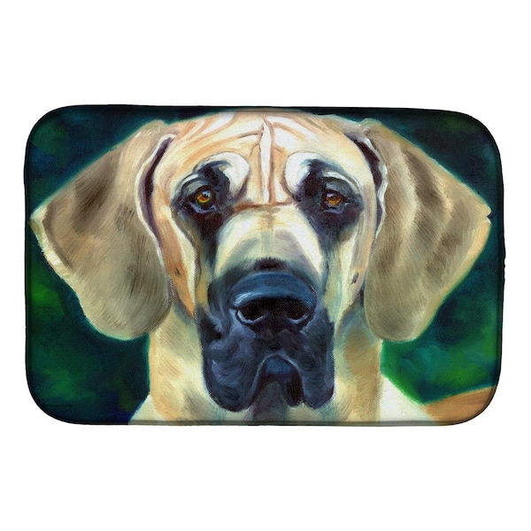 Carolines Treasures Great Dane Lookin at You Dish Drying Mat - 7444DDM