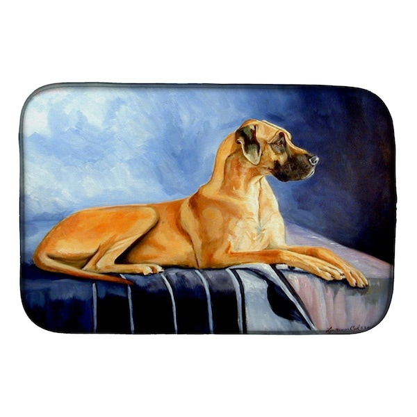 Carolines Treasures Natural Fawn Great Dane Dish Drying Mat - 7204DDM