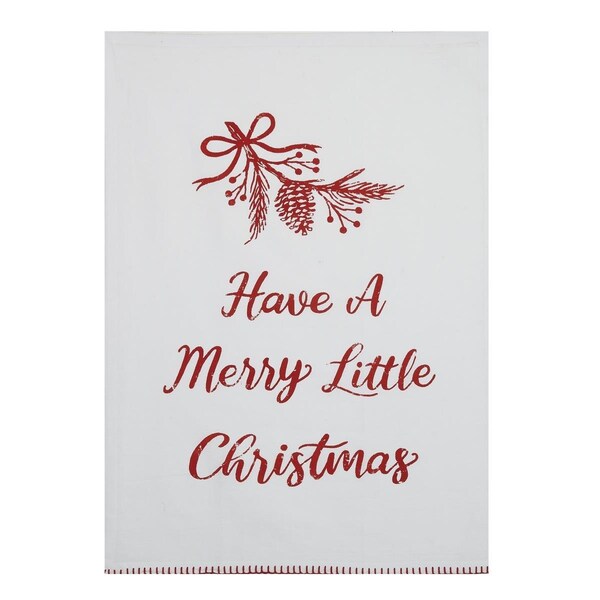 Peking Handicraft 18 x 25 in. Merry Little Christmas Kitchen Towel, 4PK - 04JES1420WC