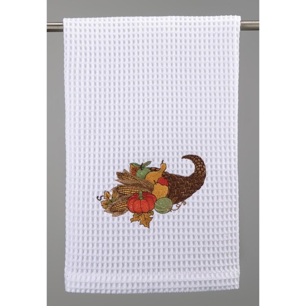 Tarifa 16 x 25 in. Great Harvest Waffle Weave Kitchen Towel, 4PK - TA3119527