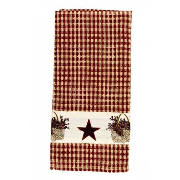 Mr. Mjs Trading AG-30299S-4 Tea Towels, Star Basket, 4PK - AG-30299S/4