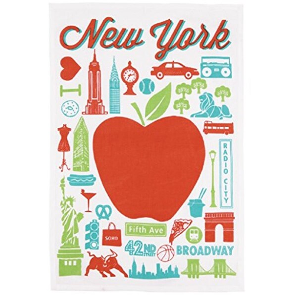 Tarifa 18 x 26 in. New York Icon Kitchen Hand Towel, 4PK - TA3689120