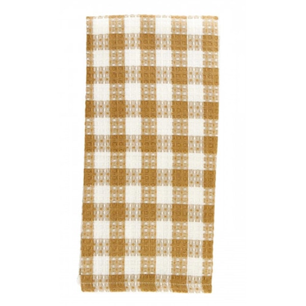 Mr. Mjs Trading AG-30294S-4 Tea Towels, Toro Beige Check, 4PK - AG-30294S/4