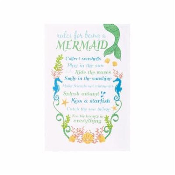Peking Handicraft Rules for Being a Mermaid Printed Kitchen Towel, 4PK - 04HRS874WC