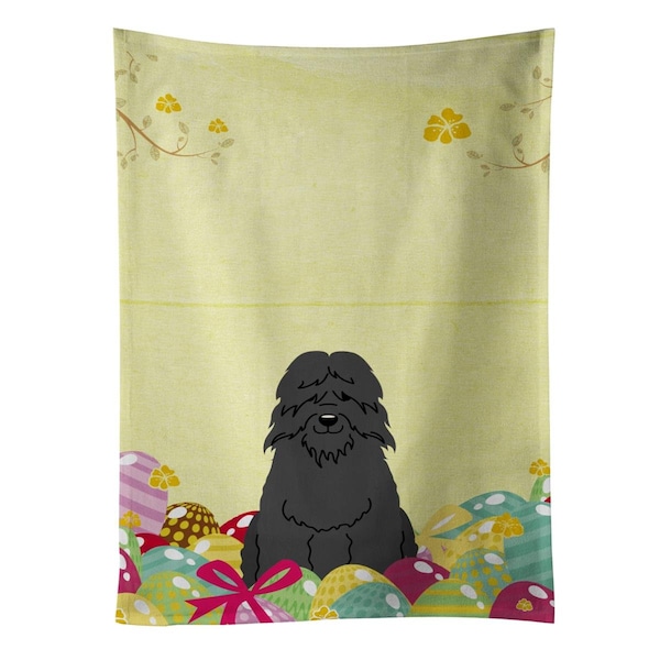 Carolines Treasures Easter Eggs Bouvier Des Flandres Kitchen Towel - BB6074KTWL