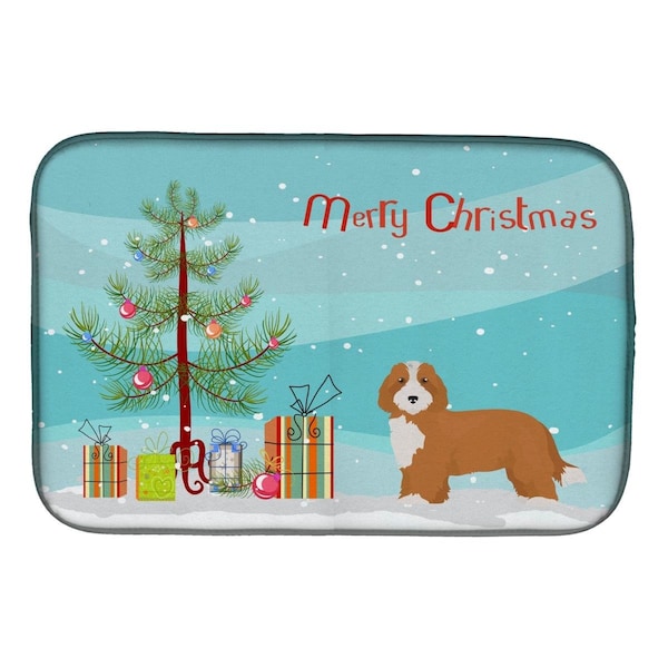 Carolines Treasures Doxiepoo No.2 Christmas Tree Dish Drying Mat - CK3827DDM