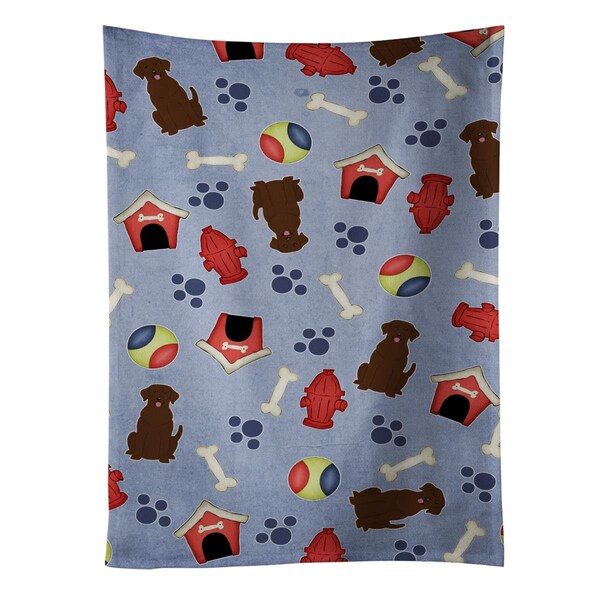 Carolines Treasures Dog House Collection Chocolate Labrador Kitchen Towel - BB2669KTWL