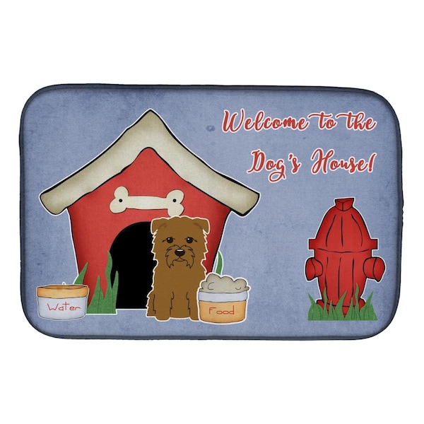Carolines Treasures Dog House Collection Glen of Imal Tan Dish Drying Mat - BB2814DDM