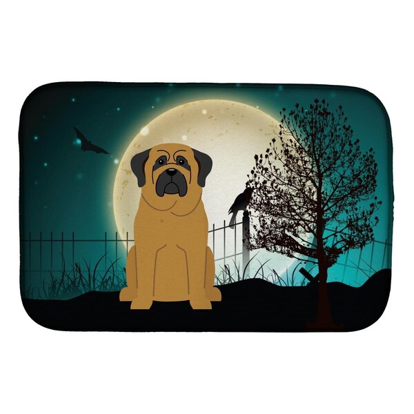 Carolines Treasures Halloween Scary Mastiff Dish Drying Mat - BB2208DDM