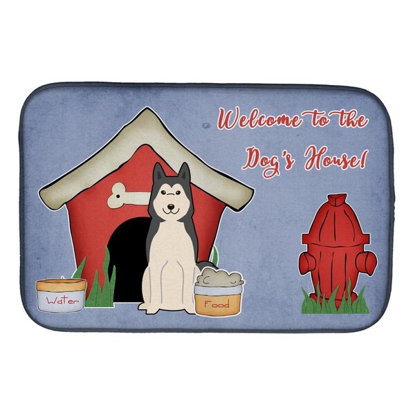 Carolines Treasures Dog House Collection West Siberian Laika Spitz Dish Drying Mat - BB2779DDM