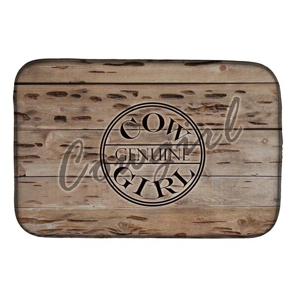 Carolines Treasures Genuine Cow Girl Branded Dish Drying Mat - SB3056DDM