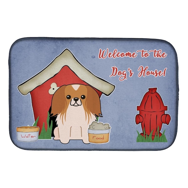Carolines Treasures Dog House Collection Pekingnese Red White Dish Drying Mat - BB2857DDM