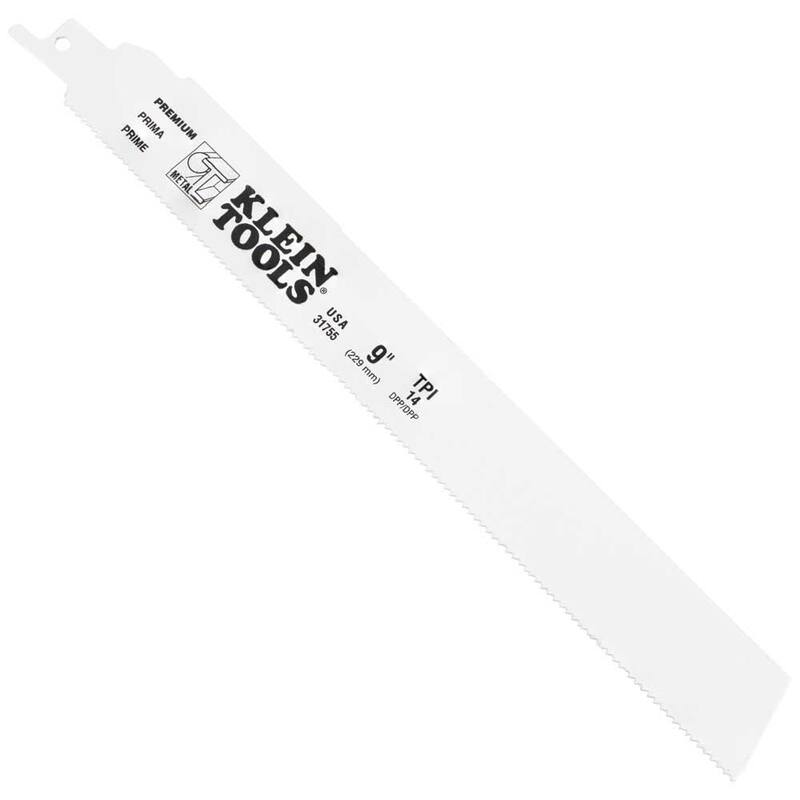 Hojas de sierra reciproca de Klein Tools, 14 TPI, 9 pulgadas, paquete de 5 - 31755