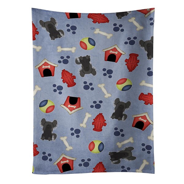Carolines Treasures Dog House Collection Chinese Crested Black Kitchen Towel - BB2725KTWL