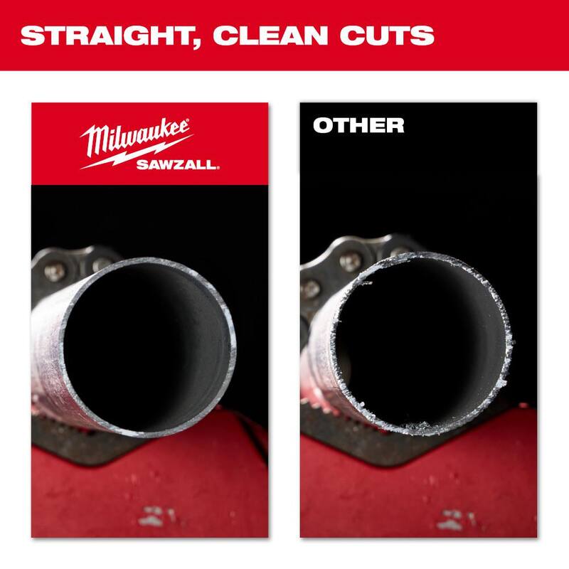 Hoja de sierra alternativa Milwaukee de carburo para corte medio de metal de 9 pulgadas y 10 TPI (1 pieza) - 48-00-5252