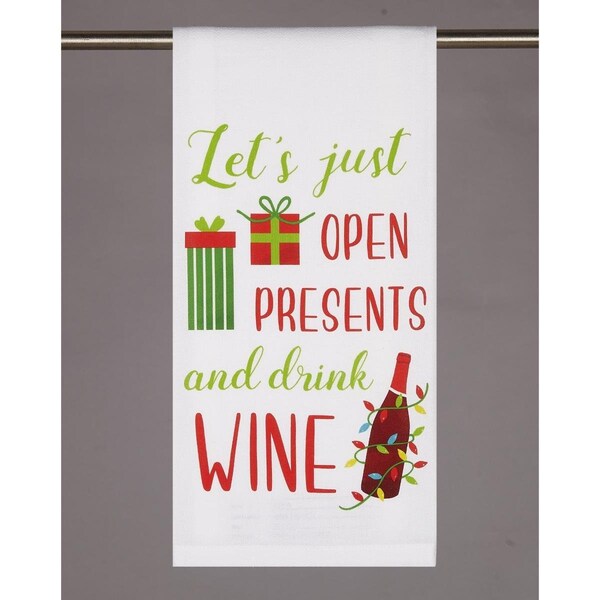 Peking Handicraft 18 x 25 in. Drink Wine Kitchen Towel, 4PK - 04TG230WC