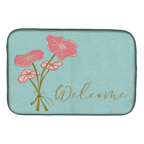 Carolines Treasures Bunch of Flowers Welcome Dish Drying Mat - BB8554DDM