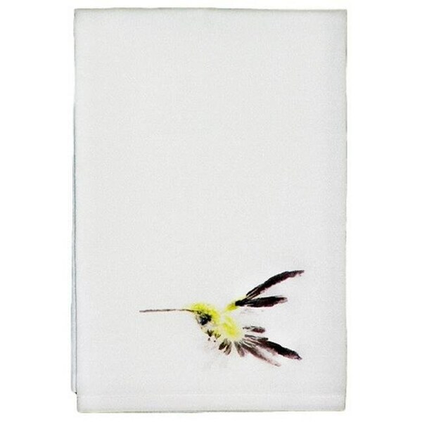 Betsy Drake Betsy Drake GT332 Yellow Hummingbird Guest Towel - GT332