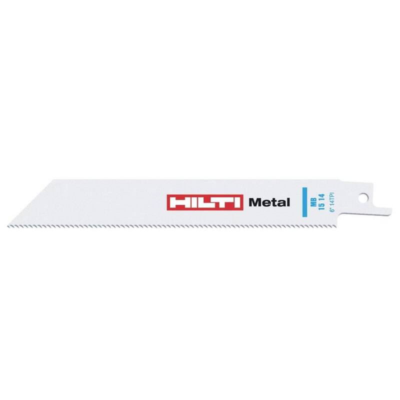 Herramienta Recíproca para Cortar Metal de 6 pulgadas x 14 TPI MB 15 de Hilti (Paquete de 5) - 2099395
