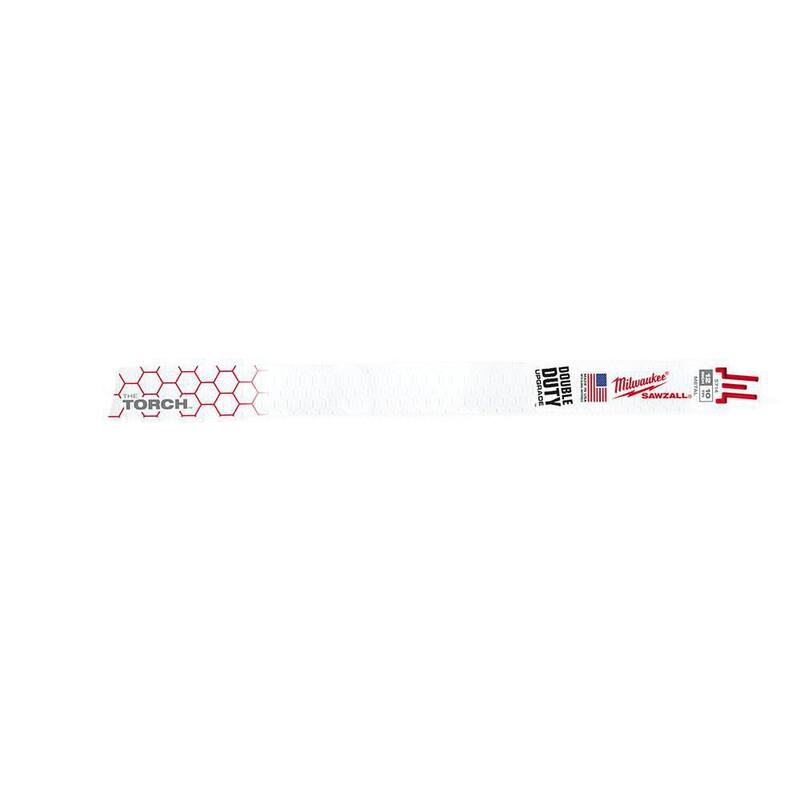 Milwaukee 12 pulgadas 10 TPI TORCH Hoja para sierra reciproca para cortar metal grueso (paquete de 5) - 48-00-5714.