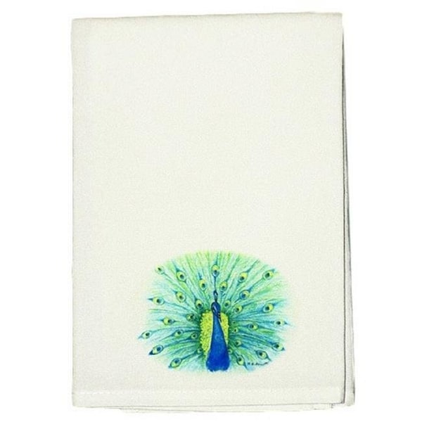 Betsy Drake Betsy Drake GT758 Peacock Guest Towel - GT758