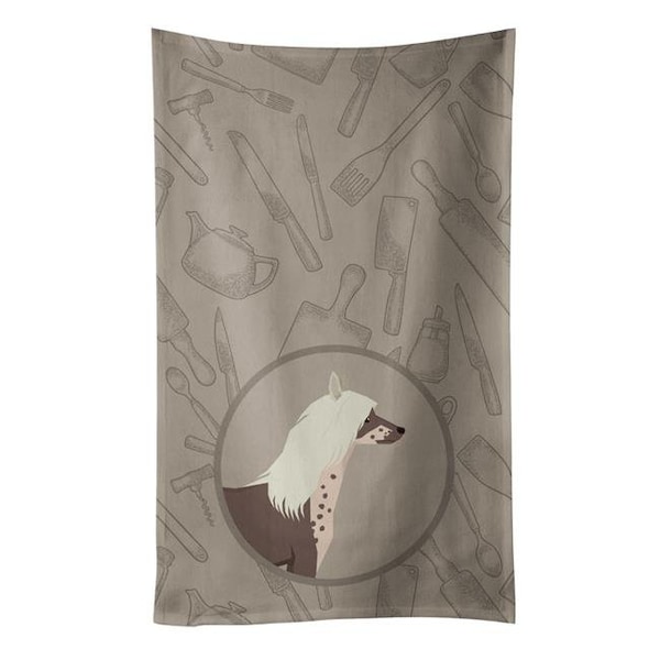 Carolines Treasures Carolines Treasures CK2178KTWL Chinese Crested in the Kitchen Kitchen Towel - CK2178KTWL