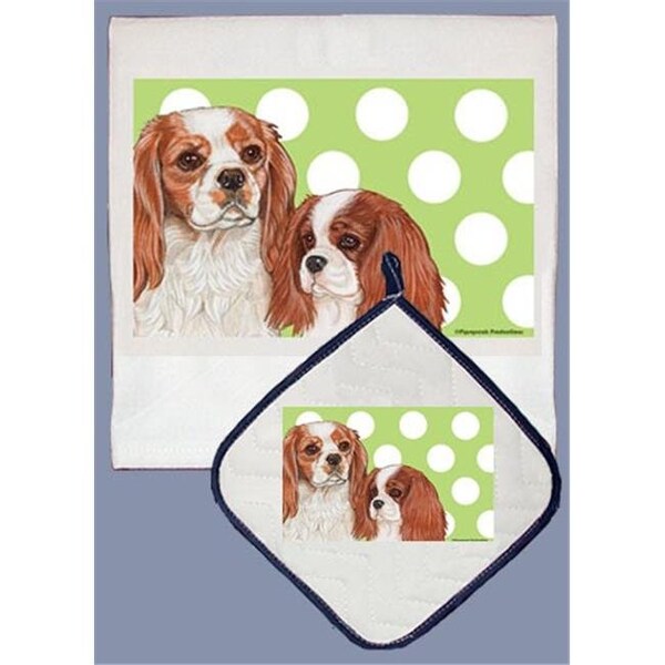 Pipsqueak Productions Pipsqueak Productions DP553B Cavalier Dish Towel And Pot Holder Set - DP553B