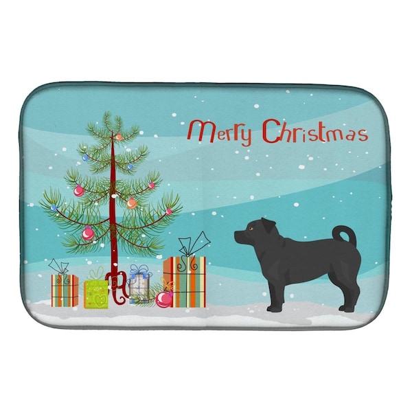 Carolines Treasures Balck Jug Christmas Tree Dish Drying Mat - CK3844DDM