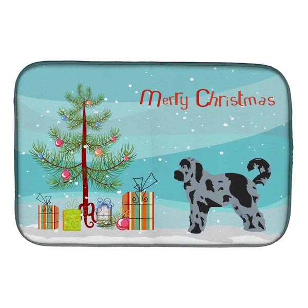 Carolines Treasures Aussiedoodle No.2 Christmas Tree Dish Drying Mat - CK3801DDM