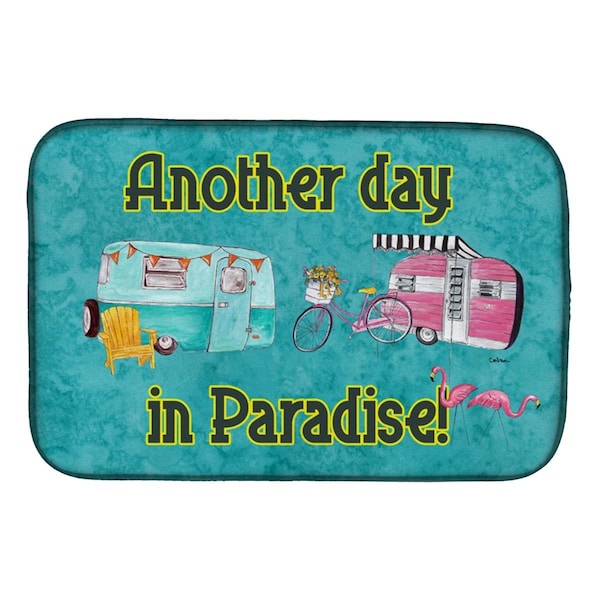 Carolines Treasures Another Day in Paradise Dish Drying Mat - 8758DDM