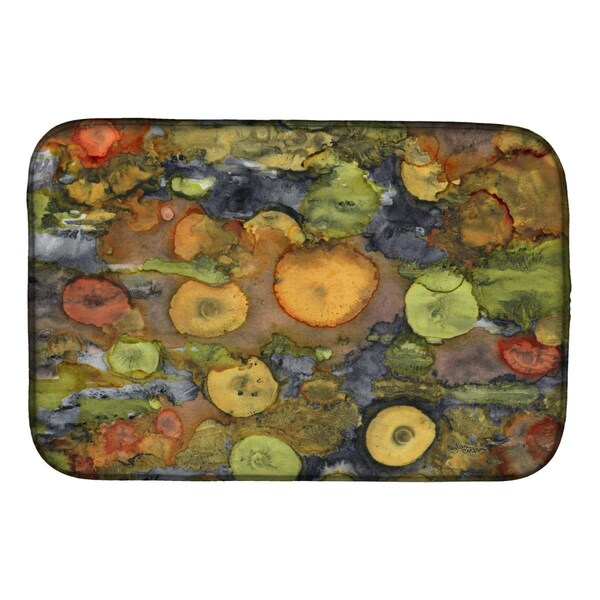Carolines Treasures Abstract With Mother Earth Dish Drying Mat - 8966DDM