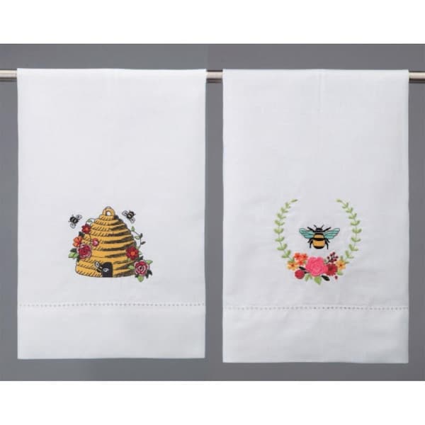 Peking Handicraft 14 x 22 in. Secret Garden GT 2 Design Kitchen Towel, 8PK - 04SN268WC