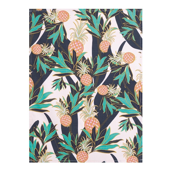 Peking Handicraft 18 x 25 in. Pineapples Kitchen Towel, 4PK - 04TAC05C